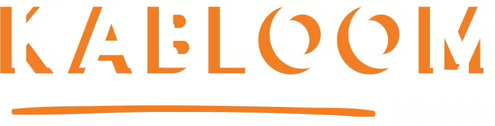 KABLOOMroom logo wit/oranje